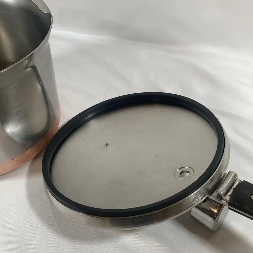 Revere Ware 4qt Copper Bottom Pressure Cooker Double Ring Stainless Steel